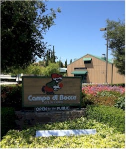 Campo di Bocce outside